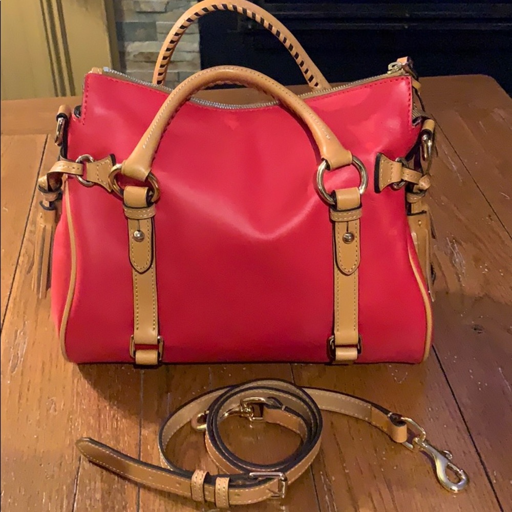 Dooney & Bourke City Medium Satchel - Geranium red (Style: BCITY1980 GEBS) - Picture 4 of 10